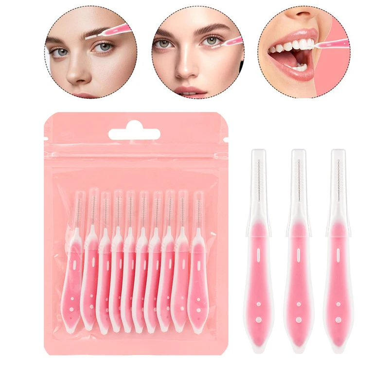 Eyelash Extension Eyelash - 10 Pcs Eyebrow Brushes Mini Brow
