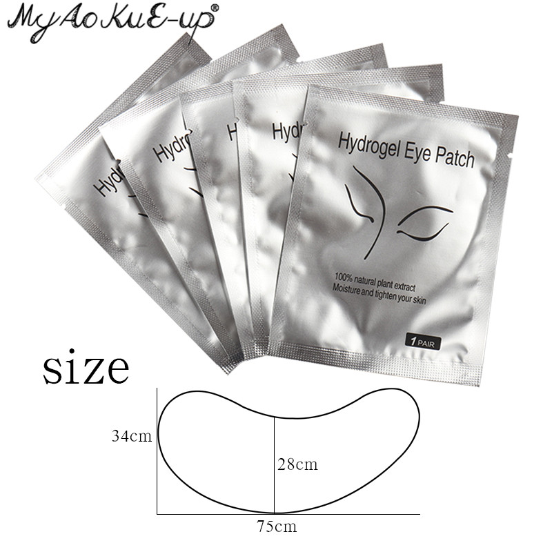 Eye Pad 50pairs Eyelashes Hydr - Eyelash Extension Eye Mask ulasan dan harga