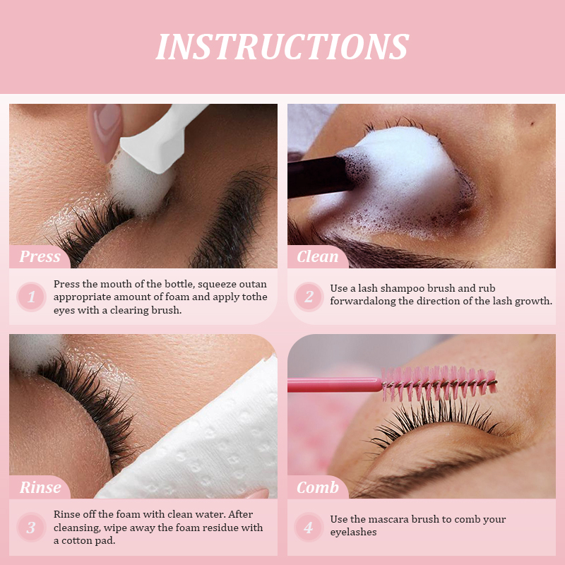 NATUAHANA 60ml Lash Shampoo Fo - Eyelash Extension No 9 ulasan dan harga