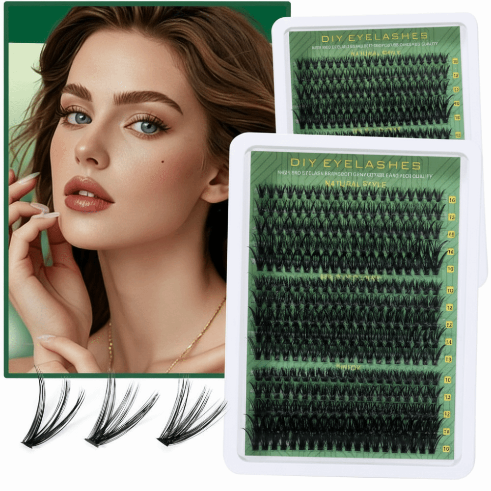 Natural Look False Eyelashes B - Eyelash Extension Wispy ulasan dan harga