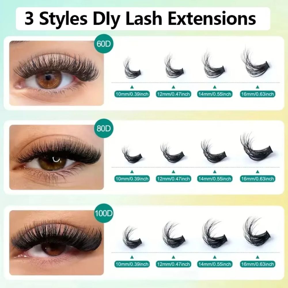 Natural Look False Eyelashes B - Eyelash Extension Wispy ulasan dan harga