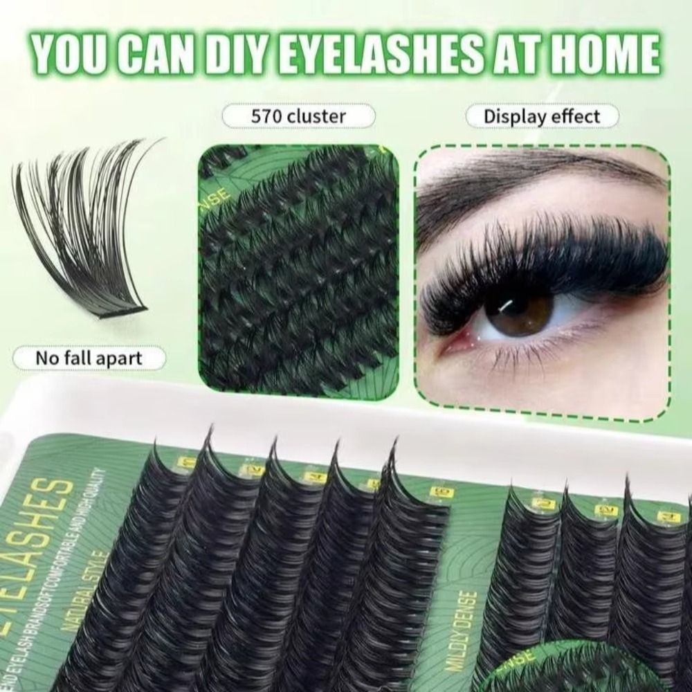 Natural Look False Eyelashes B - Eyelash Extension Wispy ulasan dan harga