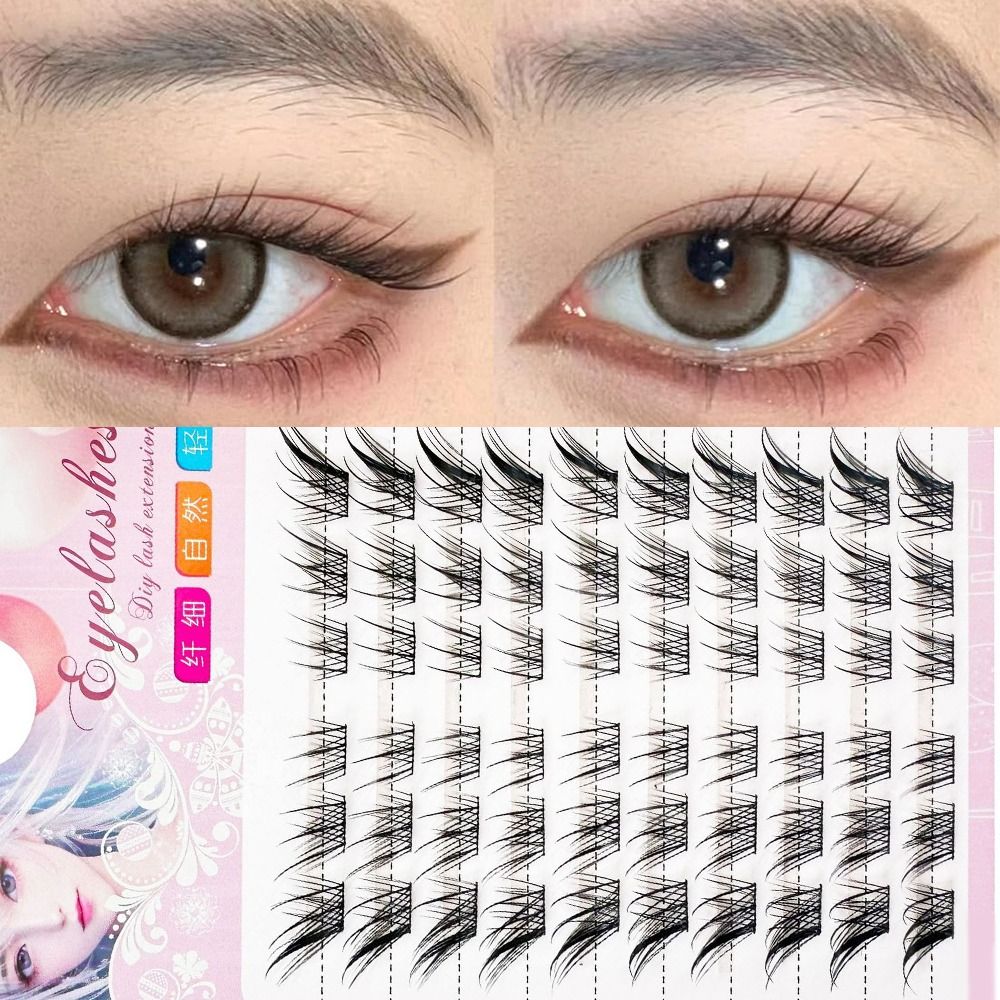 3D Cat Eye Clusters Lashes Man - Eyelash Extension Cat Eye ulasan dan harga