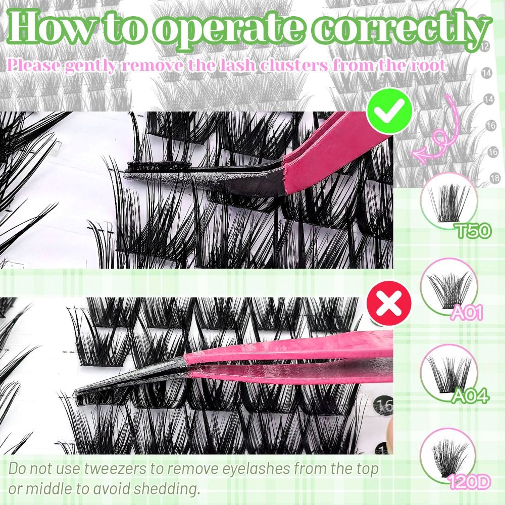 Natural Look False Eyelashes B - Eyelash Extension Wispy ulasan dan harga