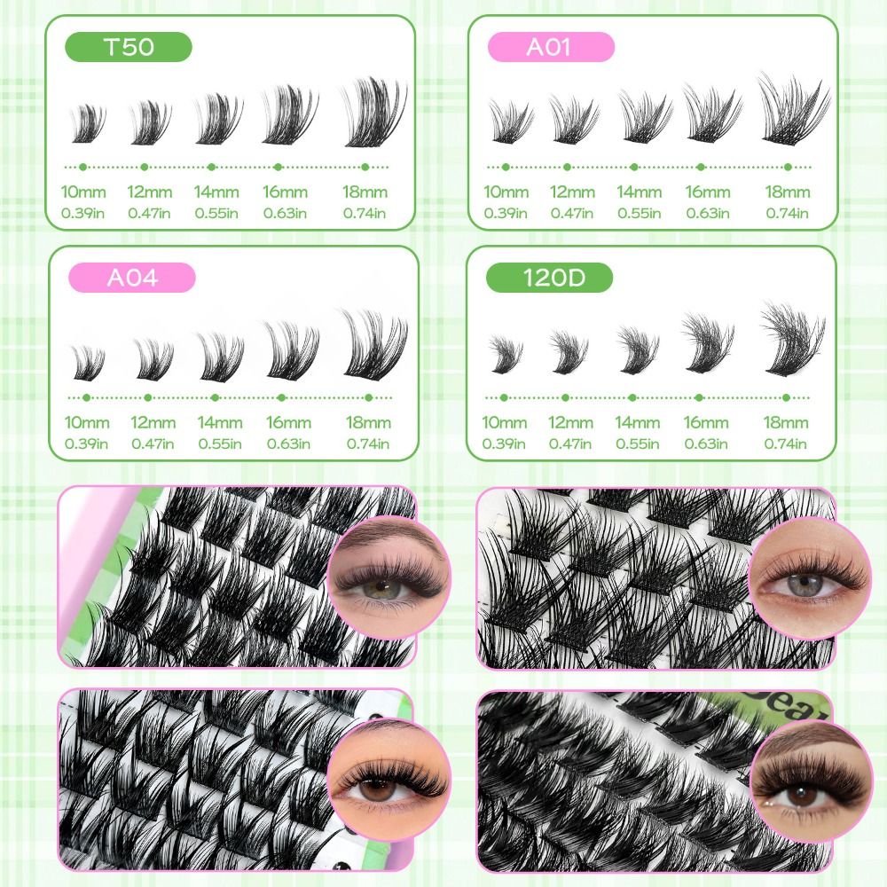 Natural Look False Eyelashes B - Eyelash Extension Wispy ulasan dan harga