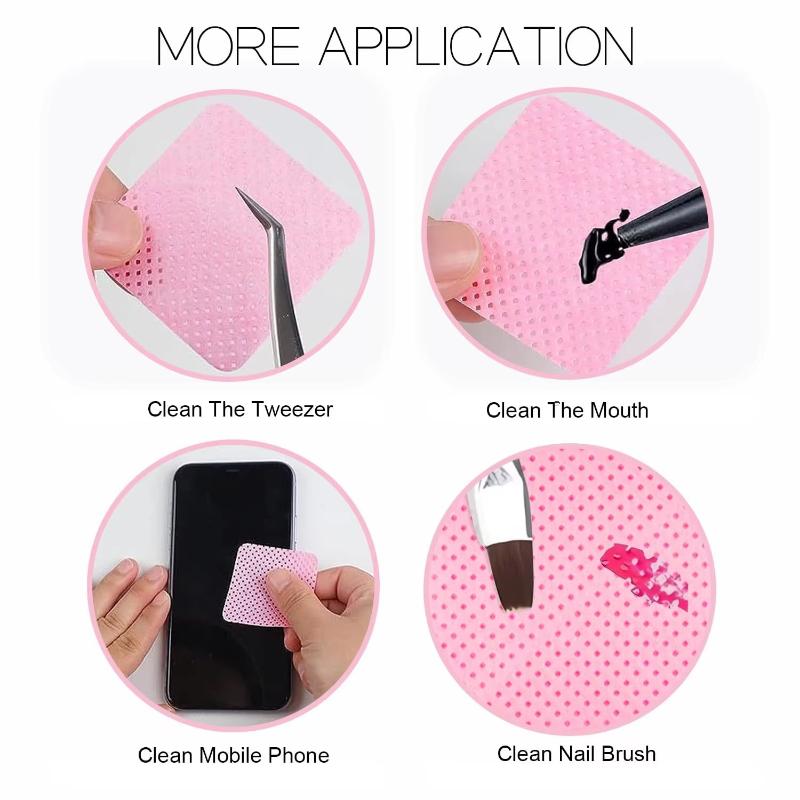 200Pcs Lint‑Free Nail Wipes Ey - Eyelash Extension Eyelash ulasan dan harga