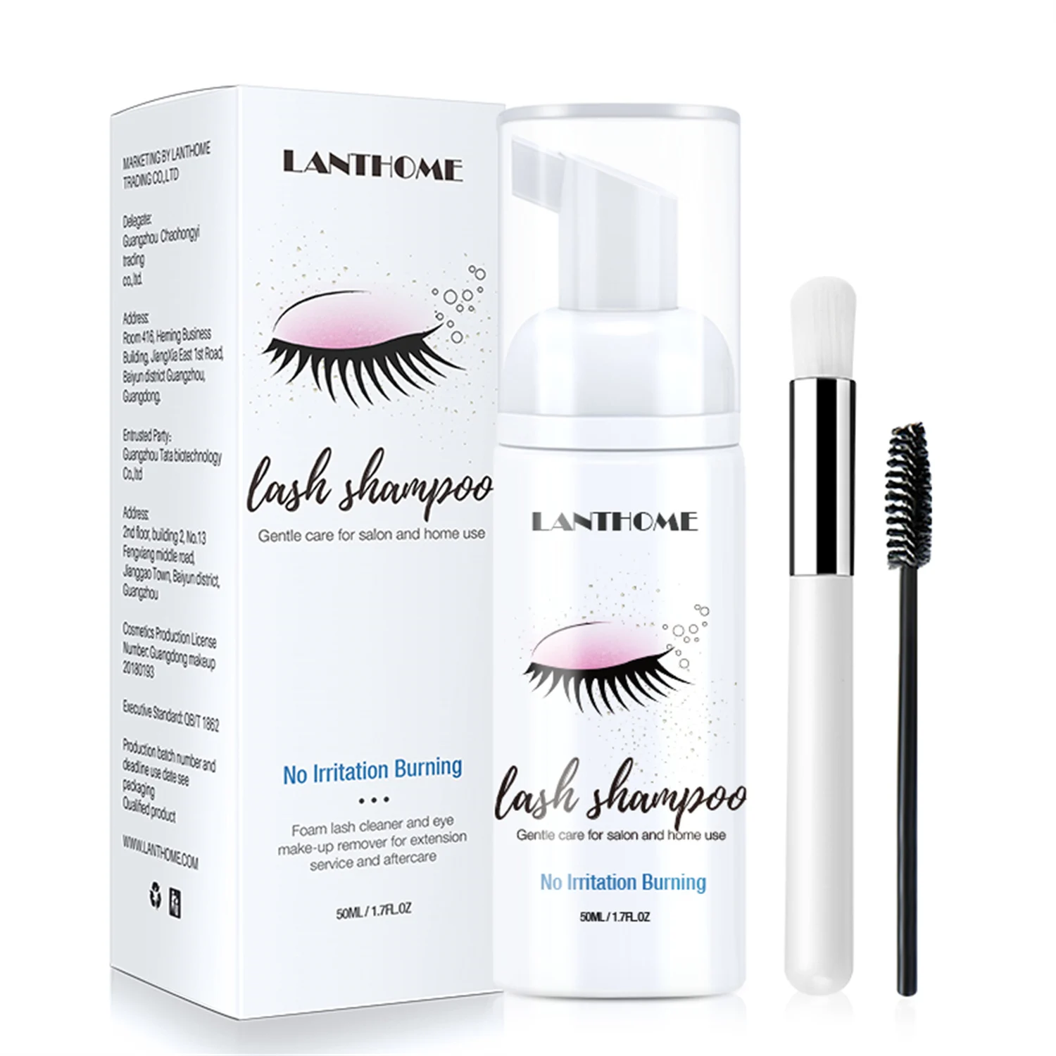 50ml Lanthome Eyelash Extensio - Eyelash Extension Wash Kit ulasan dan harga