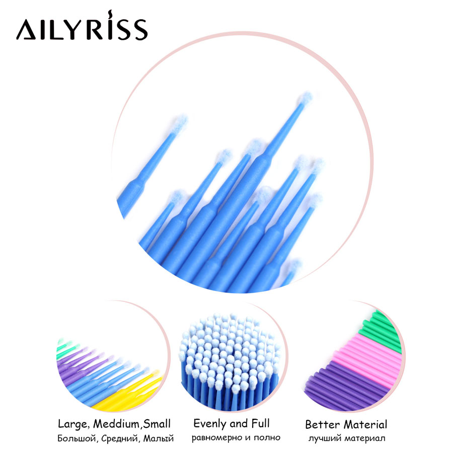 500pcs/lot Disposable Applicat - Eyelash Extension Cleaning ulasan dan harga
