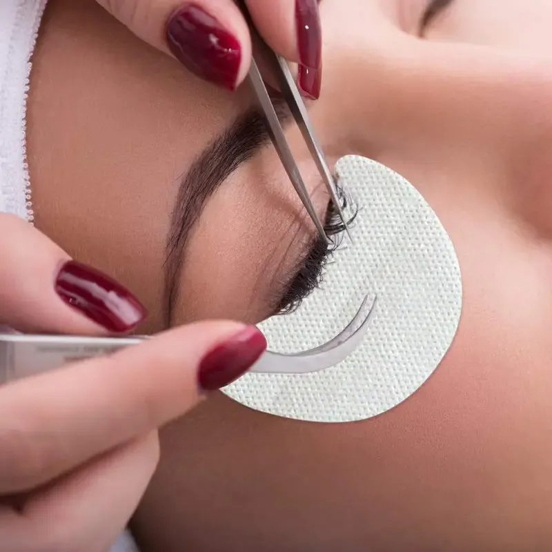 Disposable Cotton Eyelashes Pa - Eyelash Extension Eye Mask ulasan dan harga
