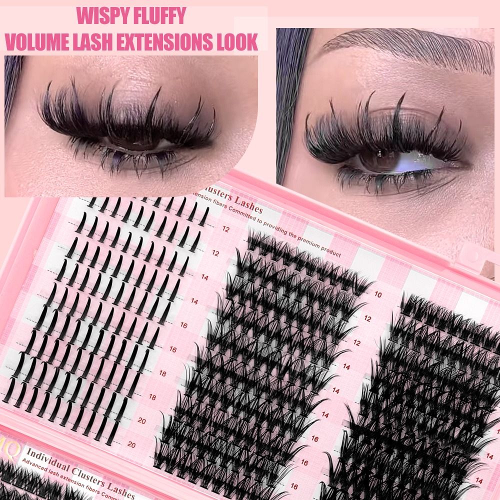 9-16mm Length False Eyelashes  - Eyelash Extension Wispy ulasan dan harga