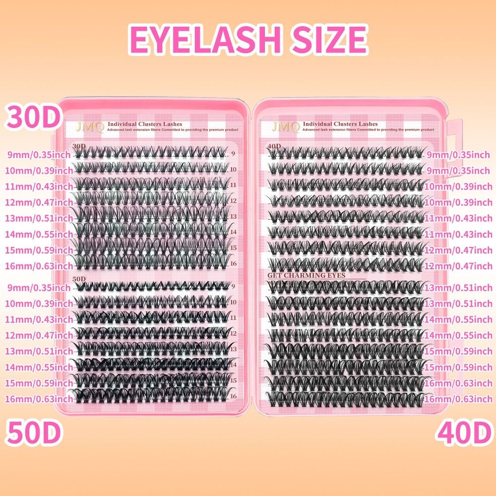 9-16mm Length False Eyelashes  - Eyelash Extension Wispy ulasan dan harga