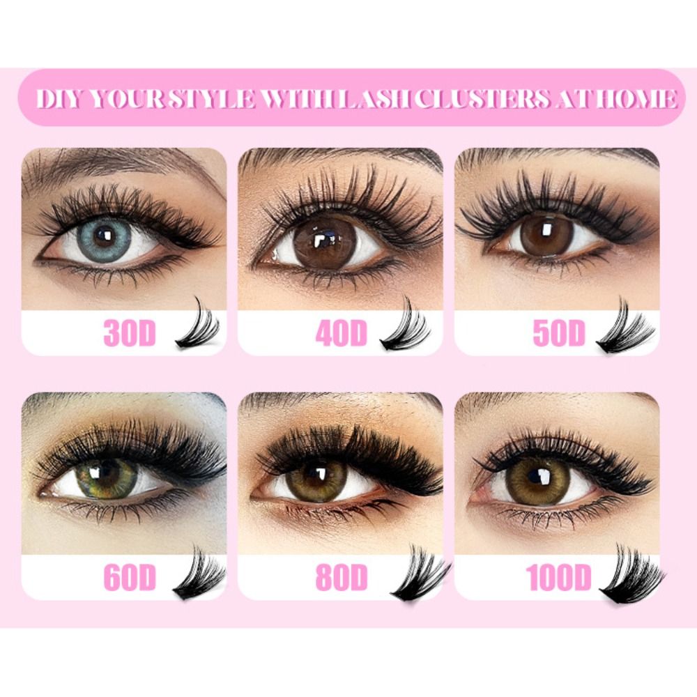 9-16mm Length False Eyelashes  - Eyelash Extension Wispy ulasan dan harga
