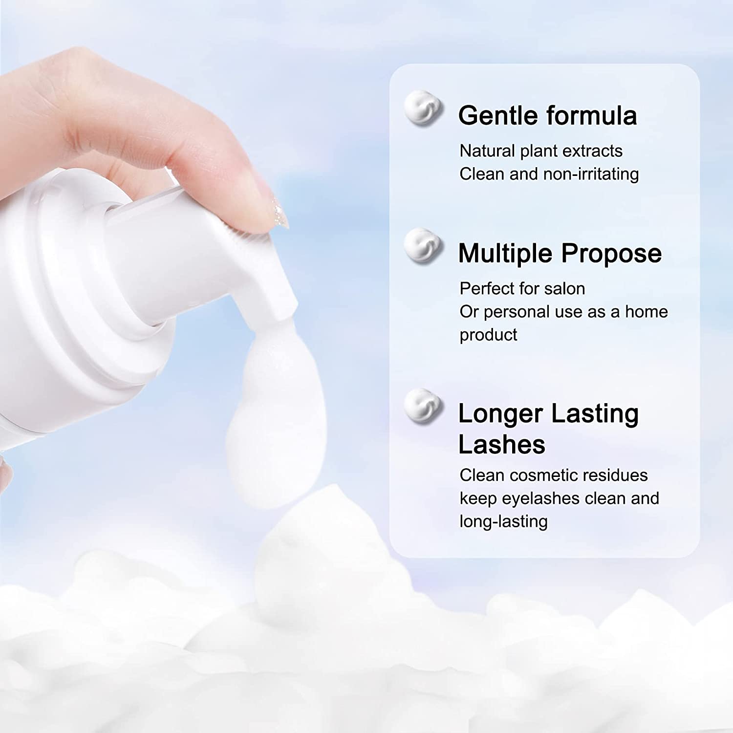 50ML Lanthome Pro Eyelash Exte - Eyelash Extension Wash Kit ulasan dan harga