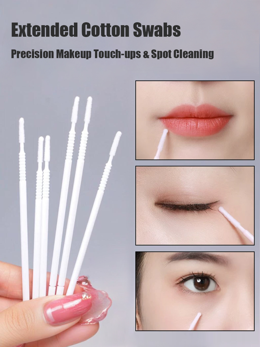 Disposable Long Cotton Swabs E - Eyelash Extension Cleaning ulasan dan harga