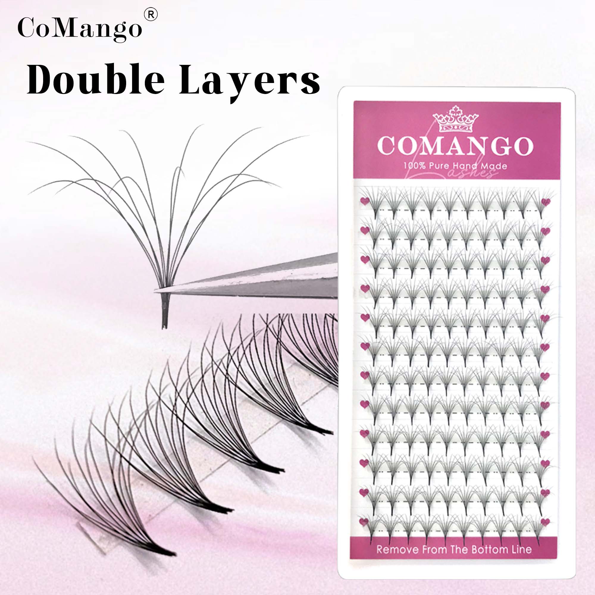 CoMango Double-Layer Fluffy Pr - Eyelash Extension Mega Volume ulasan dan harga