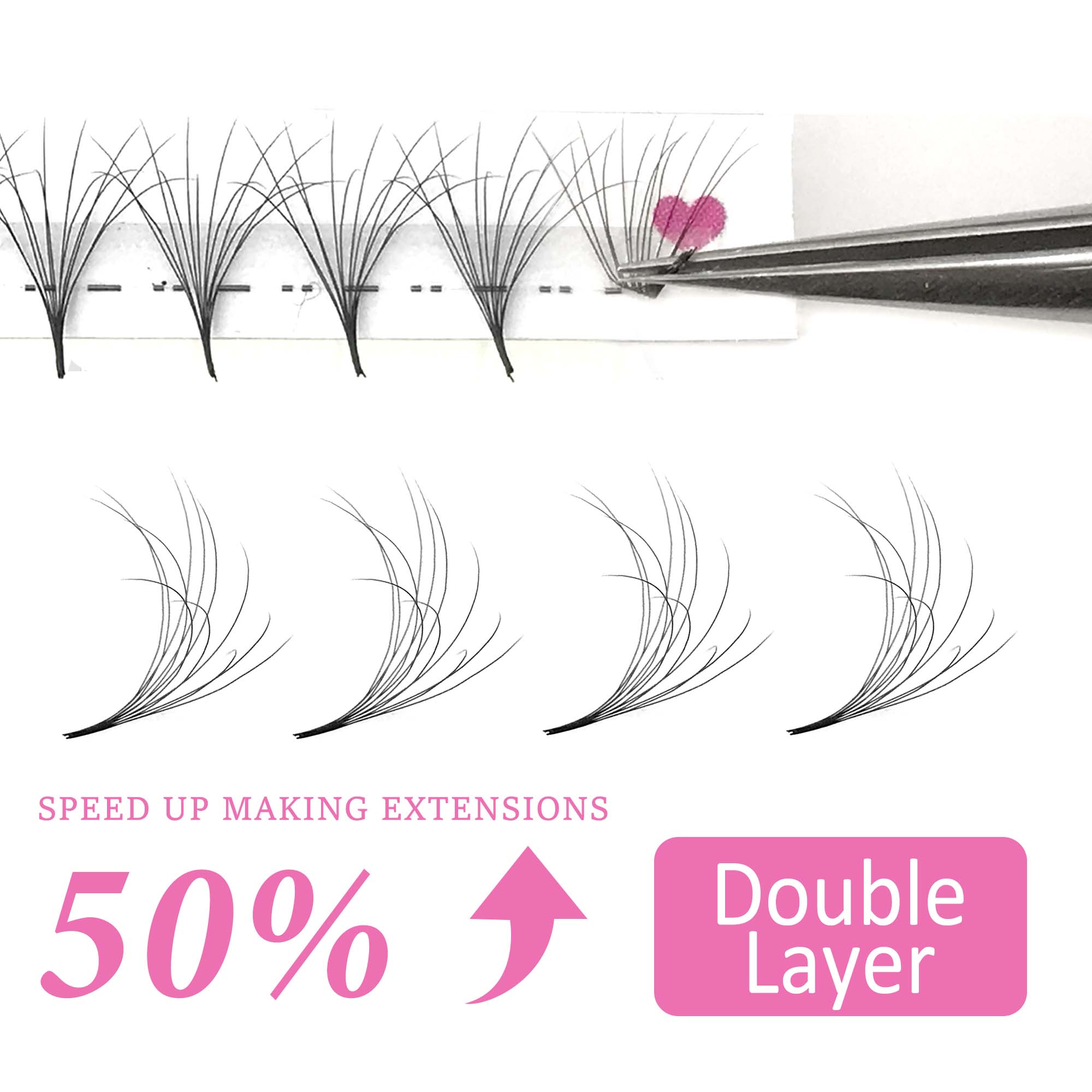 CoMango Double-Layer Fluffy Pr - Eyelash Extension Mega Volume ulasan dan harga