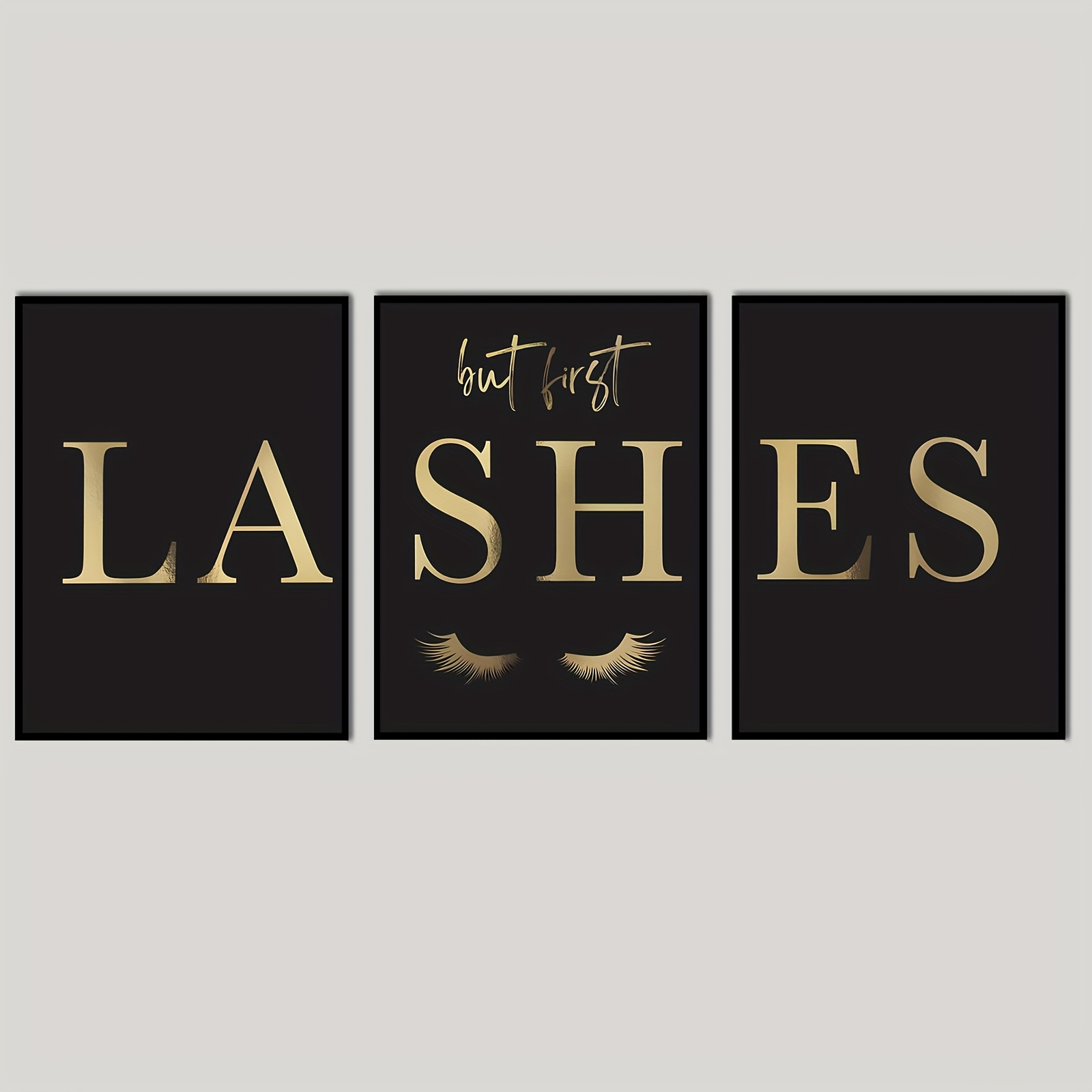 （Noframe 3PCS）-3pcs But First  - Eyelash Extension Eyelash ulasan dan harga