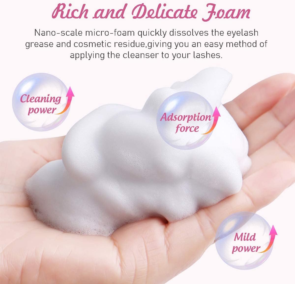 50ML Eyelash Extension Cleanse - Eyelash Extension Wash Kit ulasan dan harga