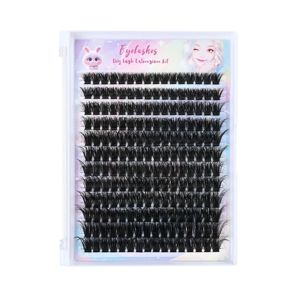 Natural Look False Eyelashes B - Eyelash Extension Wispy ulasan dan harga