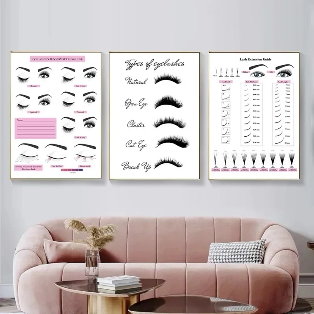 Canvas Painting HD Print Wall  - Eyelash Extension Eyelash ulasan dan harga