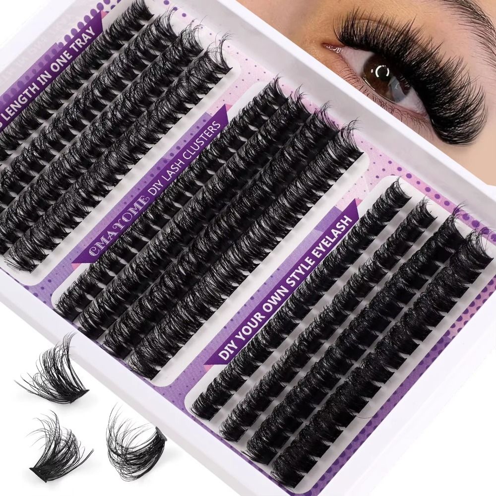 Natural Look False Eyelashes W - Eyelash Extension Wispy ulasan dan harga