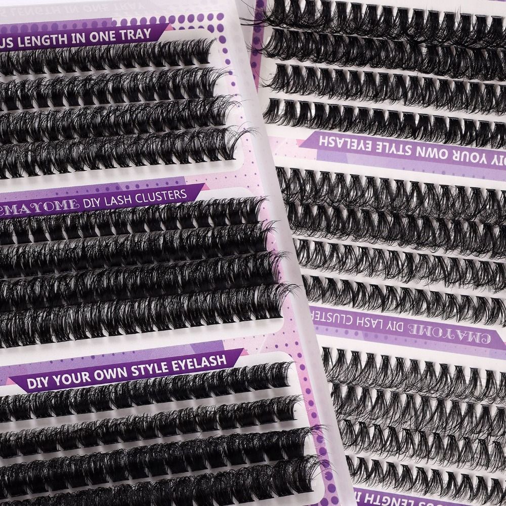 Natural Look False Eyelashes W - Eyelash Extension Wispy ulasan dan harga