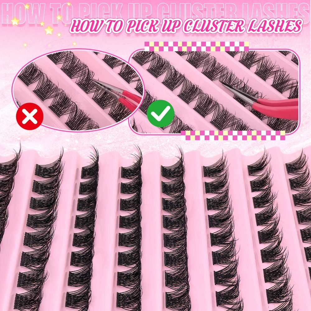 Natural Look False Eyelashes W - Eyelash Extension Wispy ulasan dan harga
