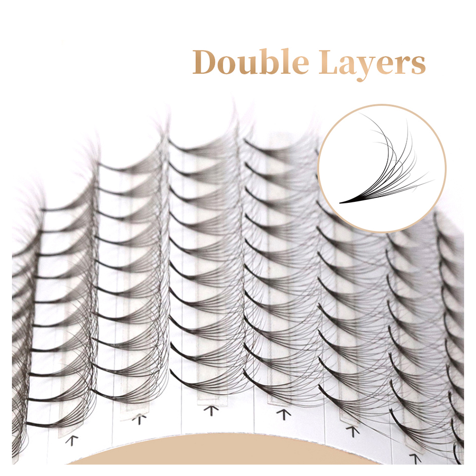 AGUUD Double Layer Pointy Base - Eyelash Extension Mega Volume ulasan dan harga