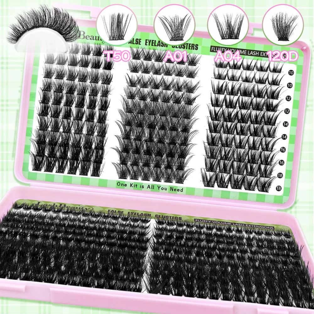 Natural Look False Eyelashes W - Eyelash Extension Wispy ulasan dan harga