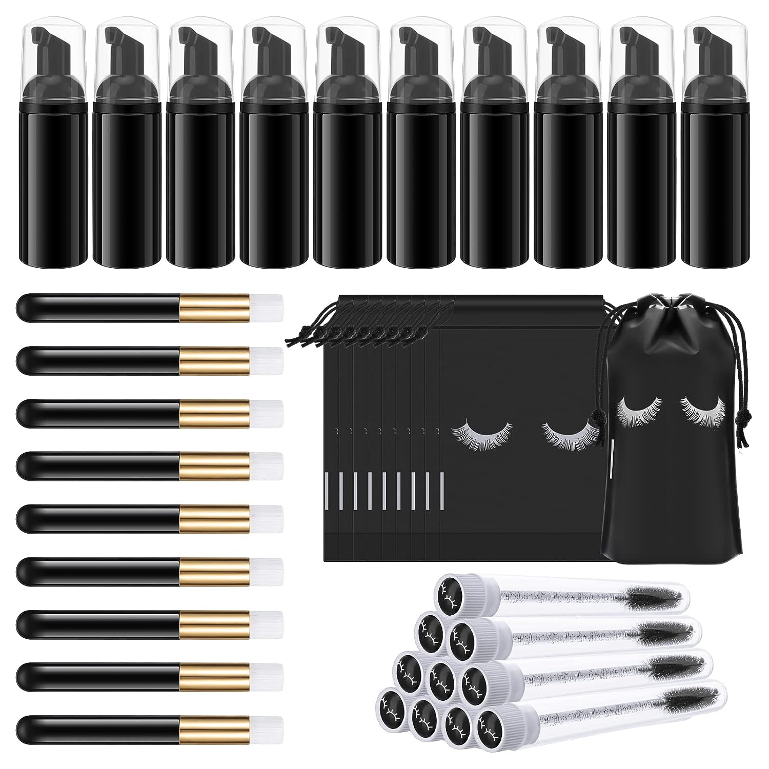 Eyelash Cleaning Set Lash Sham - Eyelash Extension Wash Kit ulasan dan harga