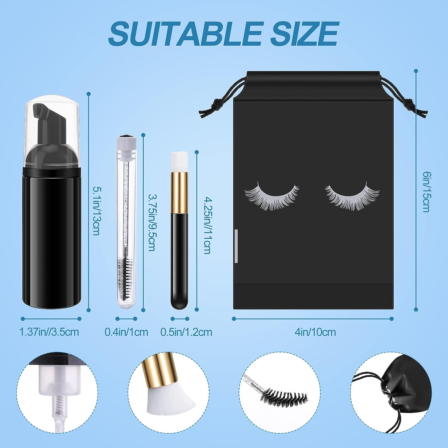 Eyelash Cleaning Set Lash Sham - Eyelash Extension Wash Kit ulasan dan harga