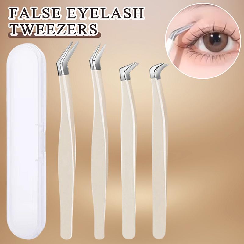 False Eyelash Tweezers With St - Eyelash Extension Home Service ulasan dan harga