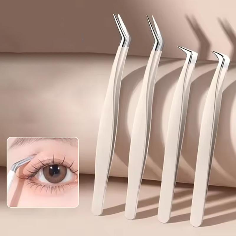 False Eyelash Tweezers With St - Eyelash Extension Home Service ulasan dan harga