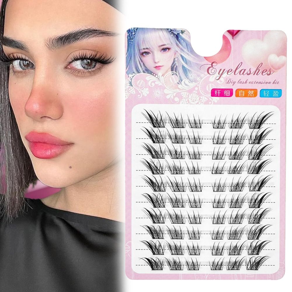 3D Cat Eye Clusters Lashes Nat - Eyelash Extension Cat Eye ulasan dan harga