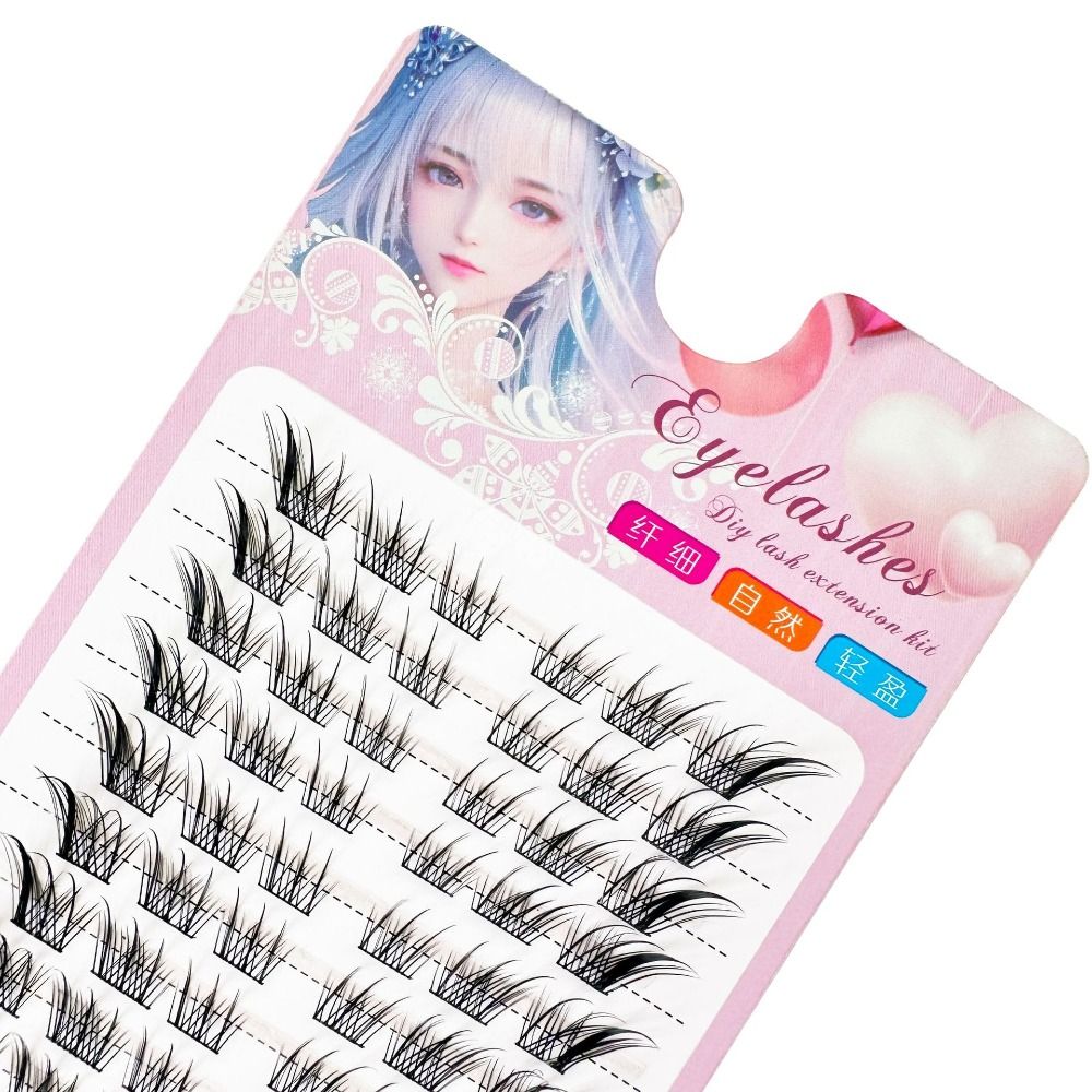 3D Cat Eye Clusters Lashes Nat - Eyelash Extension Cat Eye ulasan dan harga