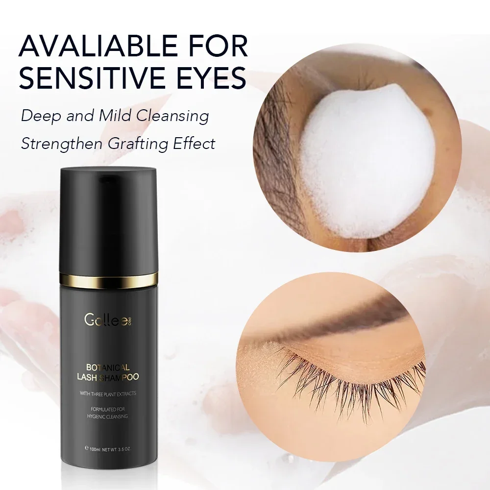 Gollee 100ml Cleaning Mousse B - Eyelash Extension Wash Kit ulasan dan harga