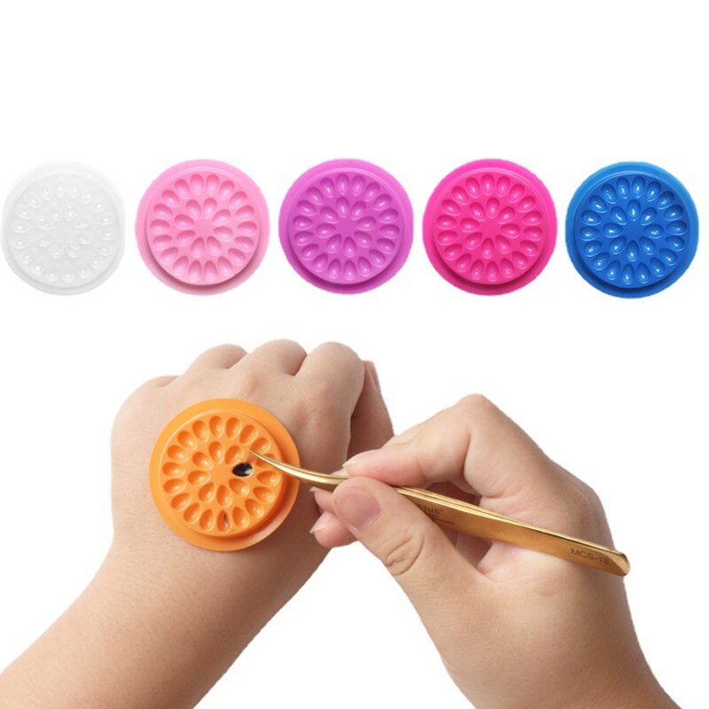 100pcs Eyelash Glue Holder Eye - Lash Tray Organizer ulasan dan harga
