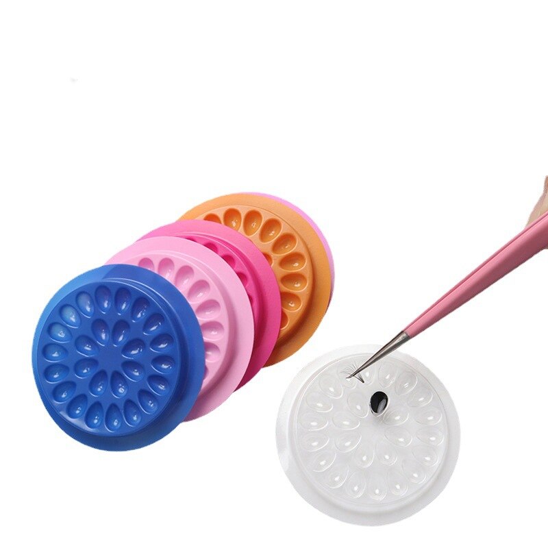 100pcs Eyelash Glue Holder Eye - Lash Tray Organizer ulasan dan harga