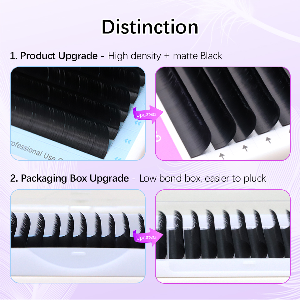 AGUUD 5 trays/lot NEW Super Ma - Eyelash Extension Mega Volume ulasan dan harga