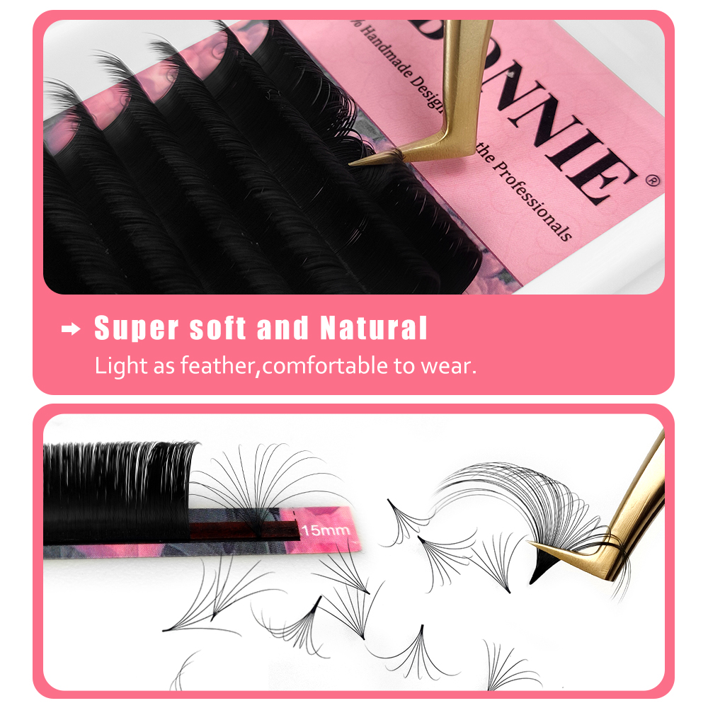 ABONNIE Matte Black Easy Fan L - Eyelash Extension Mega Volume ulasan dan harga