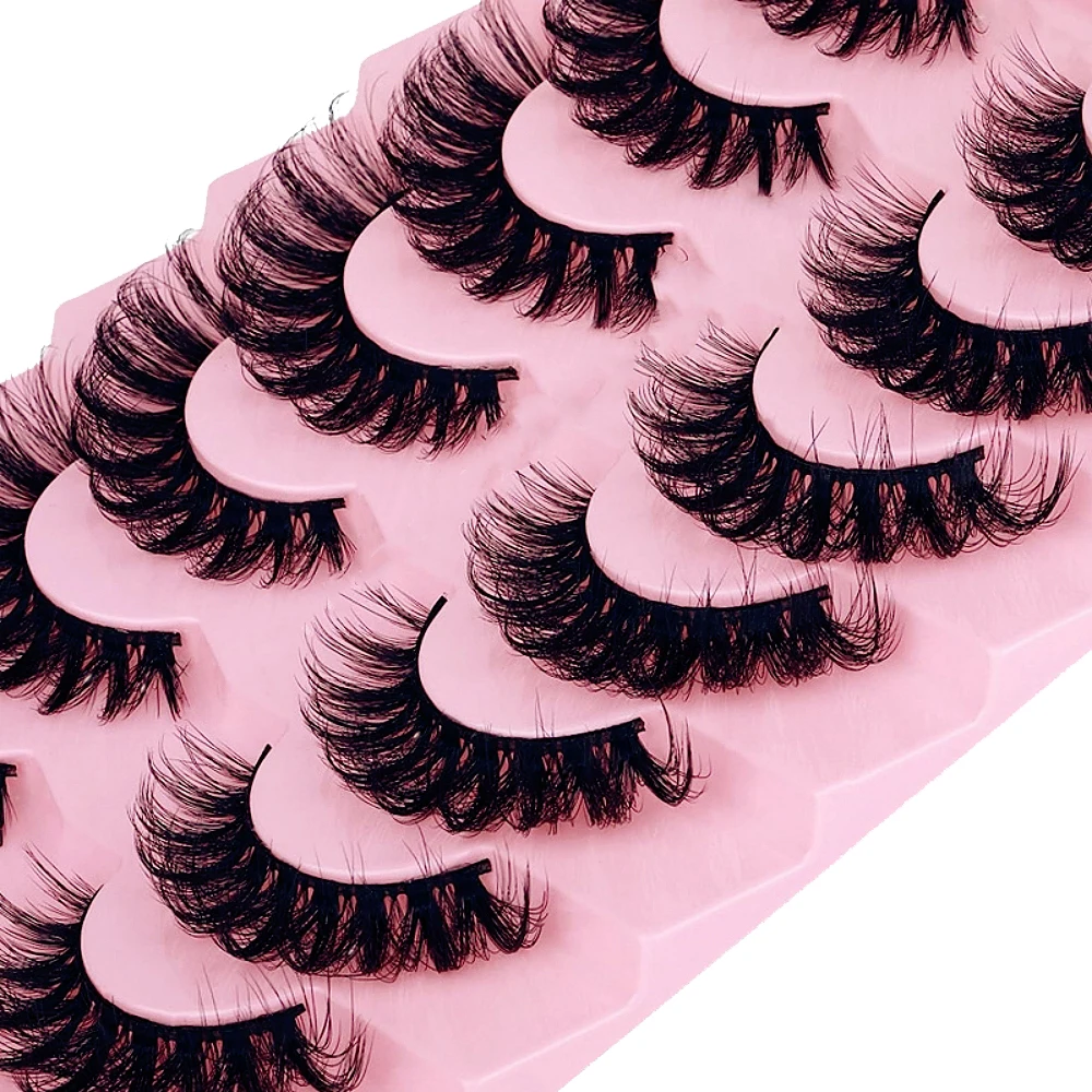7 Pairs Cat Eye Faux Mink Stri - Eyelash Extension Cat Eye ulasan dan harga