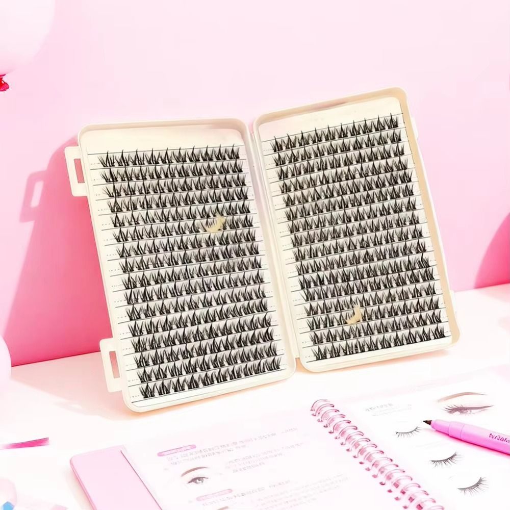 Natural Look False Eyelashes W - Eyelash Extension Wispy ulasan dan harga